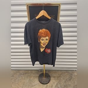 VINTAGE 90s Stanley Desantis I Love Lucy Graphic T Shirt Adult Sz. Large Tee